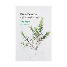 MISSHA Pure Source Cell Sheet Mask (Tea Tree) - plátýnková maska s výtažkem tea tree (M5177)